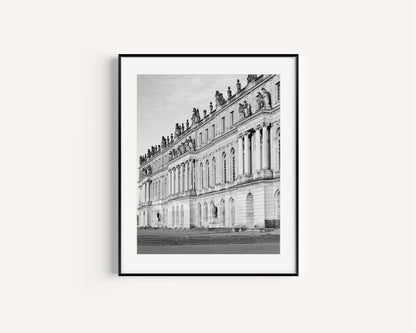 Black and White Palace of Versailles Architecture Photography Print - Departures Print Shop