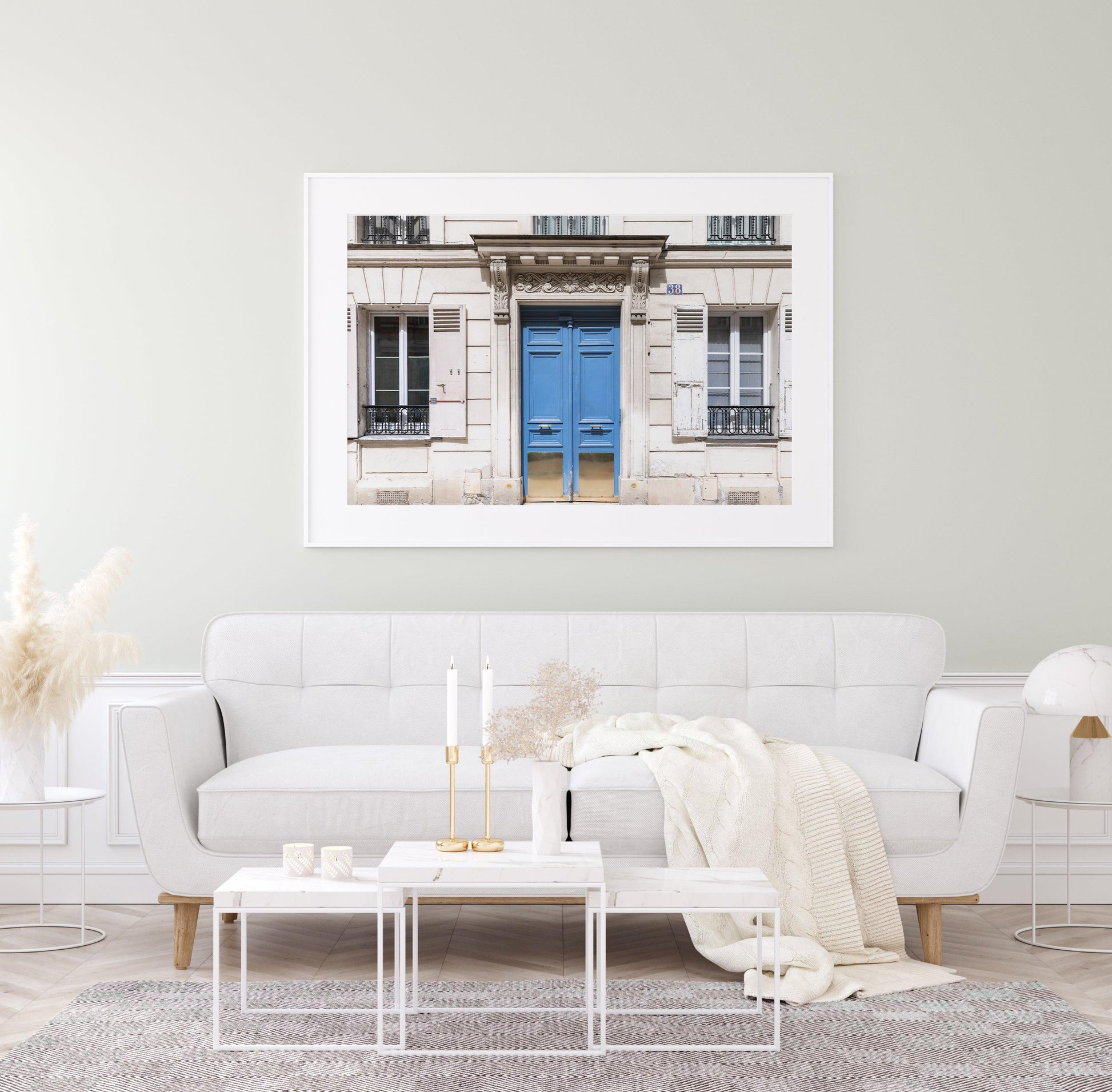 Blue Paris Door Print II | Paris Photography Print - Departures Print Shop