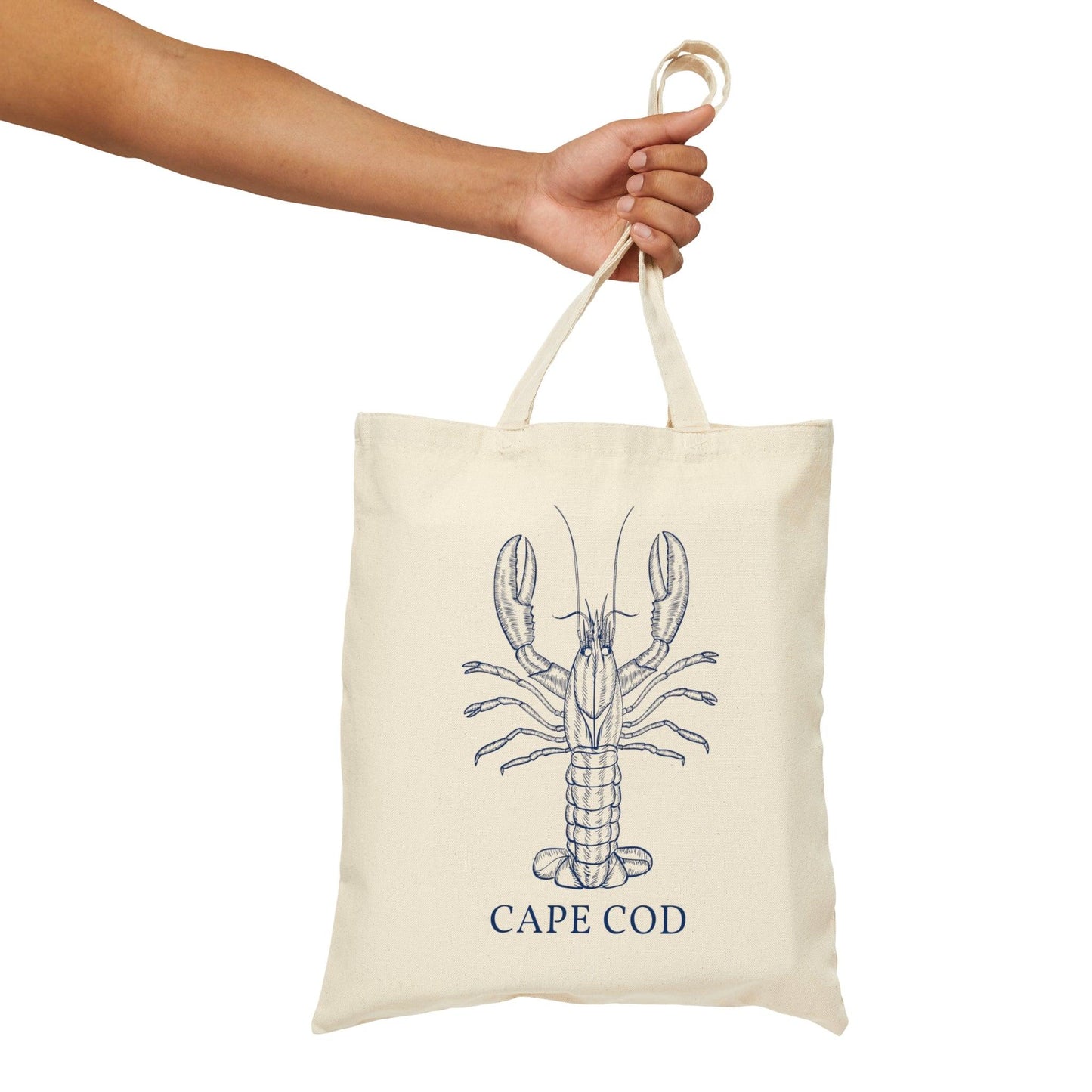 Cape Cod Lobster Canvas Tote Bag - Departures Print Shop