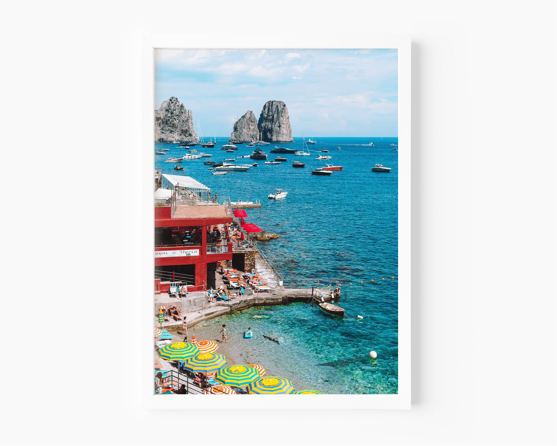 Marina Piccola, Capri Italy photography featuring beach club scene