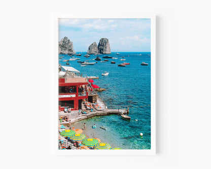 Marina Piccola, Capri Italy photography featuring beach club scene