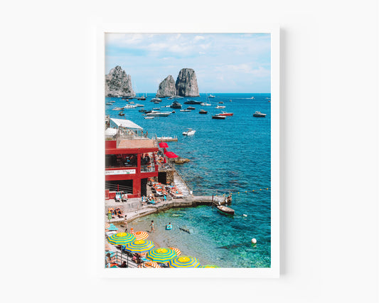 Marina Piccola, Capri Italy photography featuring beach club scene