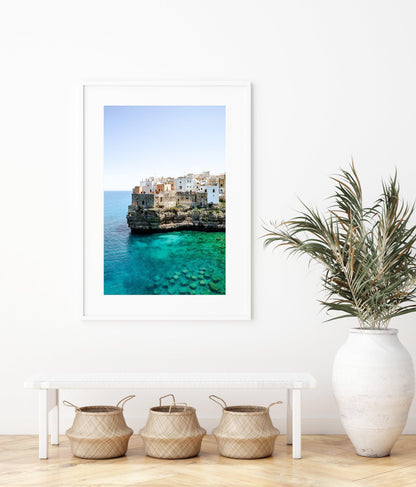 Cliffs of Polignano a Mare Print | Puglia Italy Photography - Departures Print Shop