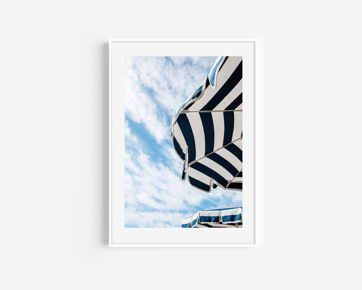 Cote d'Azur Beach Club Umbrellas II | French Riviera Photography Print - Departures Print Shop