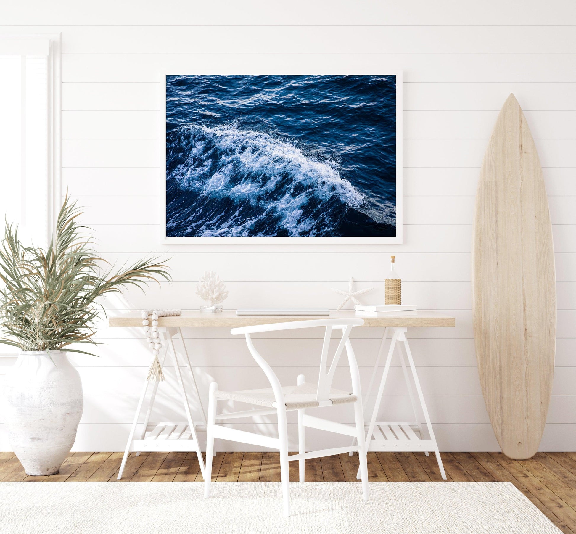 Deep Blue Ocean Waves | Beach Photography Print - Departures Print Shop