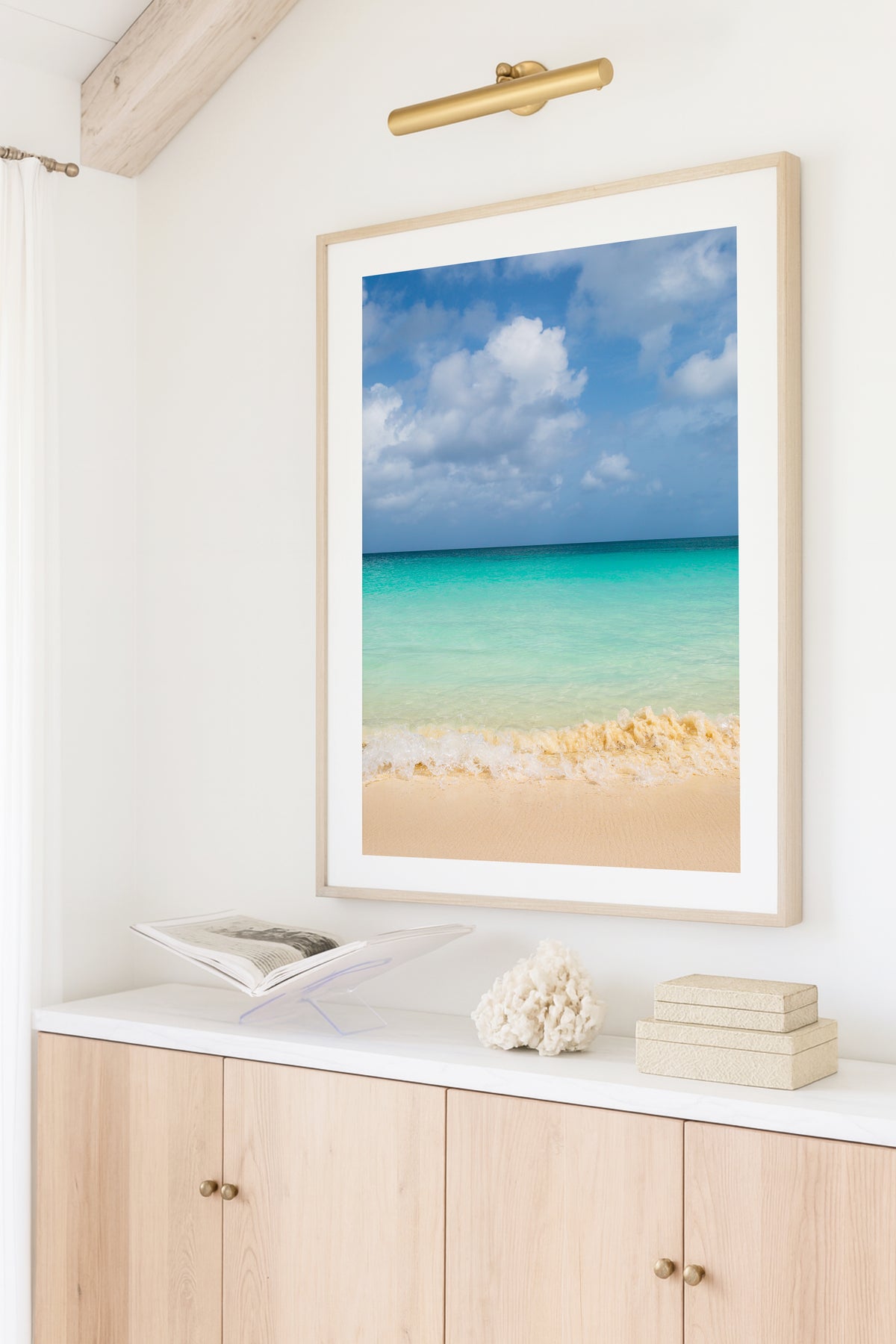 Eagle Beach Aruba Ocean Print – Turquoise Caribbean Beach Wall Art