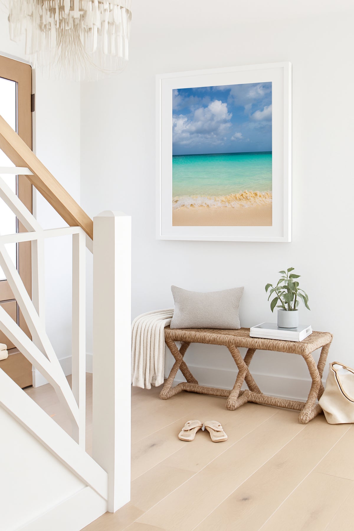 Eagle Beach Aruba Ocean Print – Turquoise Caribbean Beach Wall Art