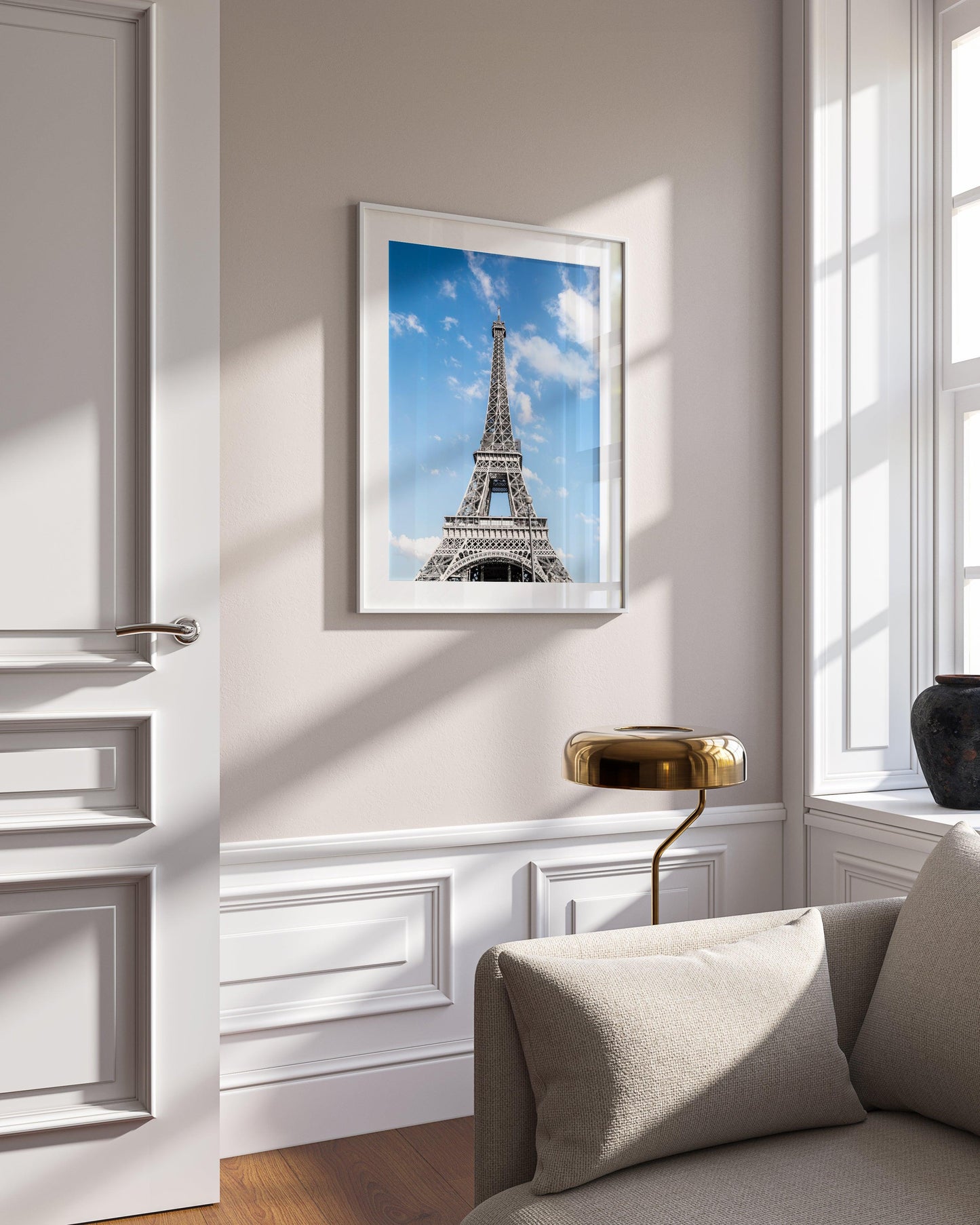 Eiffel Tower Clear Blue Skies II | Paris Print - Departures Print Shop