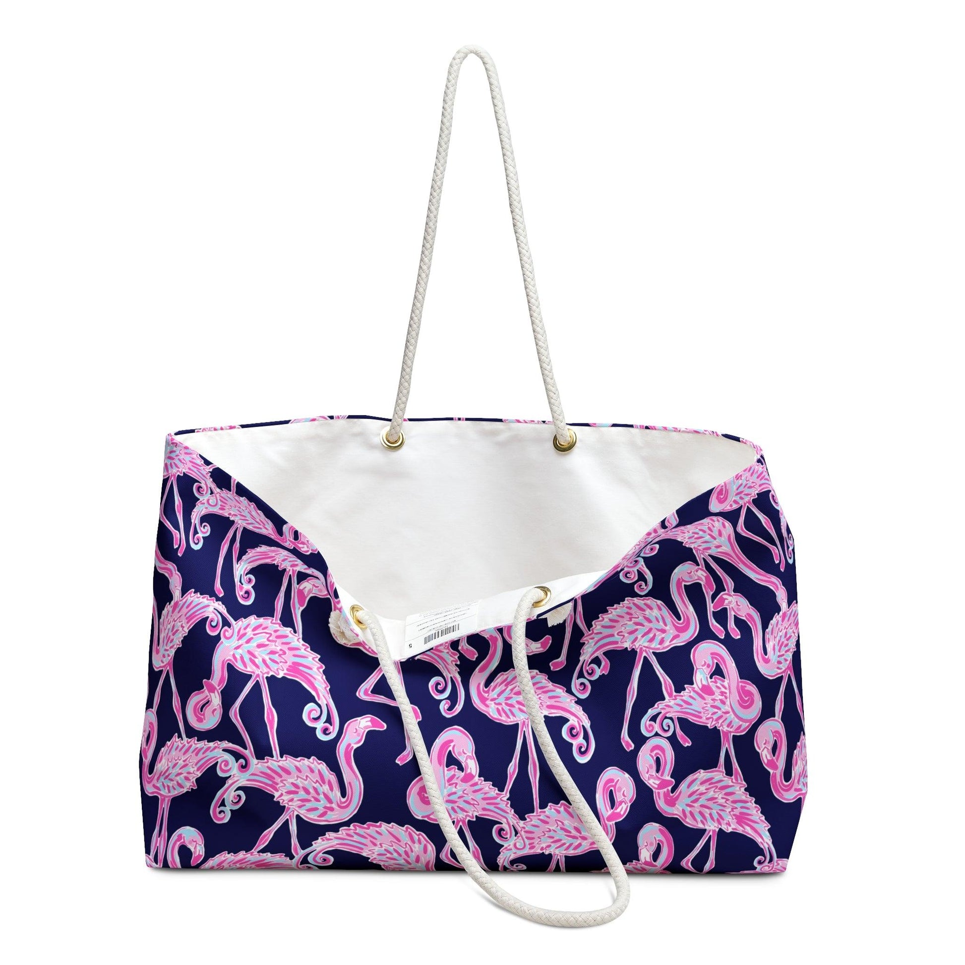 Flamingle | Flamingo Print Beach Bag - Departures Print Shop