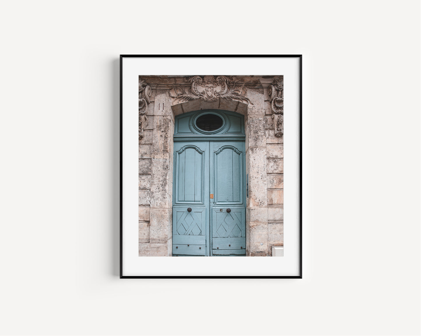 French Blue Paris Door Print