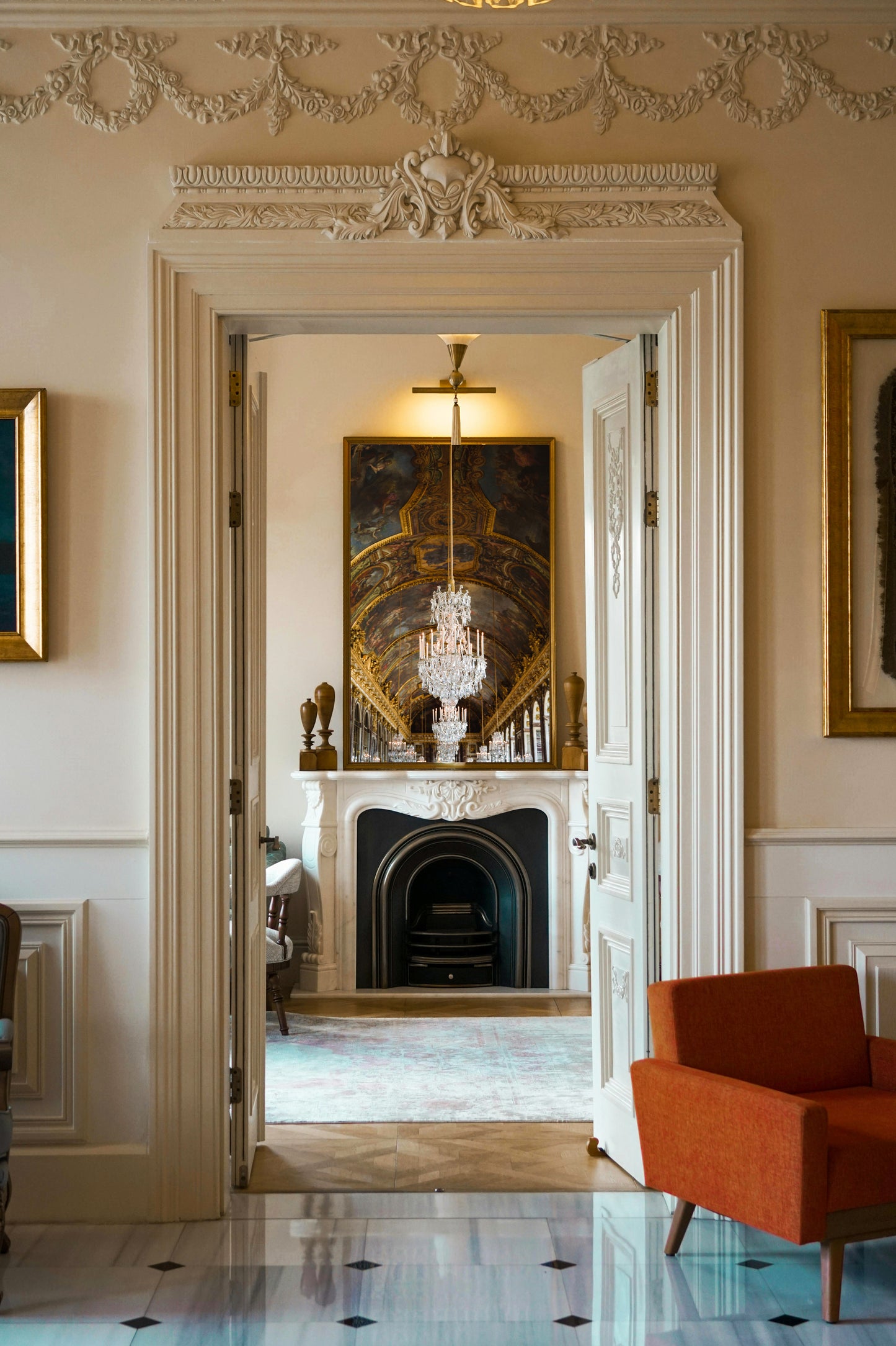Versailles Hall of Mirrors Chandelier Print II