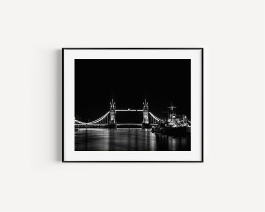 Illuminated Tower Bridge | London Photography Print - Departures Print Shop