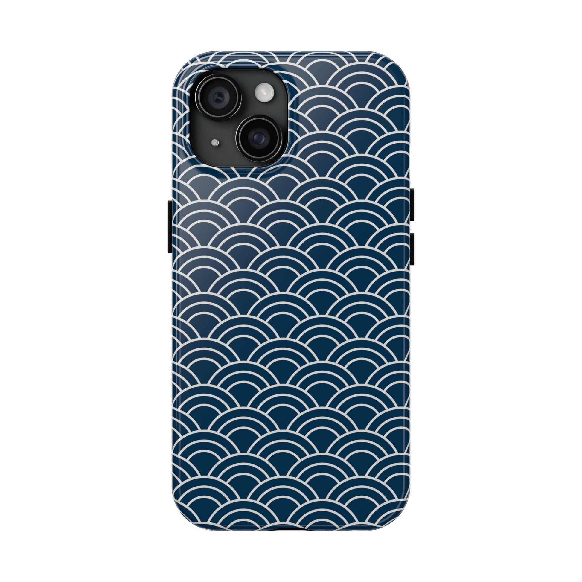 Jet Lagged Navy and White Phone Case - Departures Print Shop