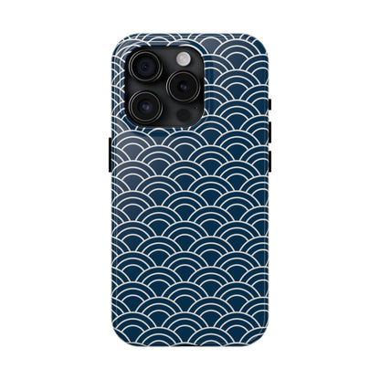 Jet Lagged Navy and White Phone Case - Departures Print Shop