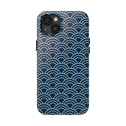 Jet Lagged Navy and White Phone Case - Departures Print Shop