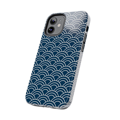 Jet Lagged Navy and White Phone Case - Departures Print Shop