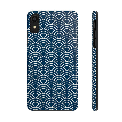 Jet Lagged Navy and White Phone Case - Departures Print Shop