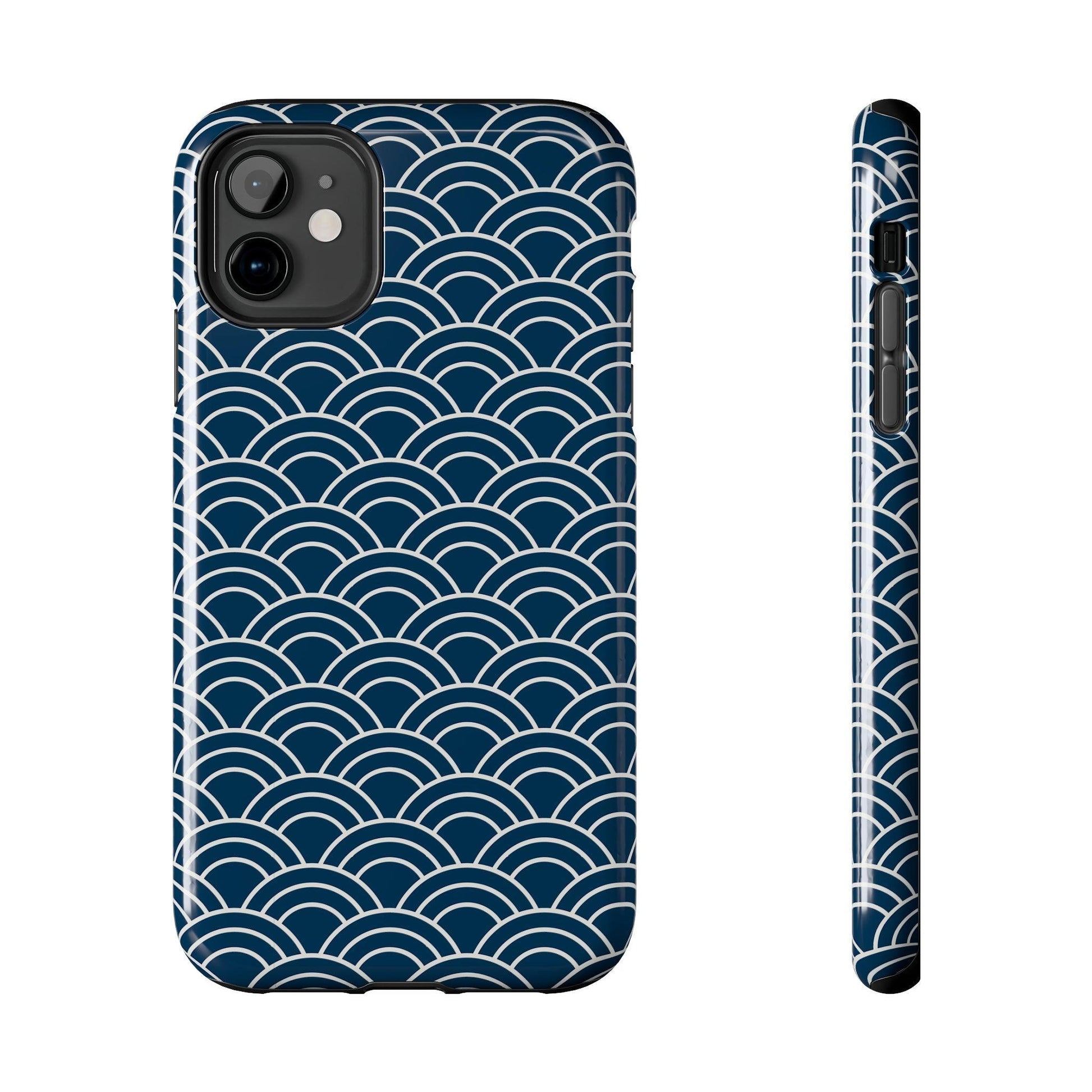 Jet Lagged Navy and White Phone Case - Departures Print Shop