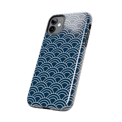 Jet Lagged Navy and White Phone Case - Departures Print Shop