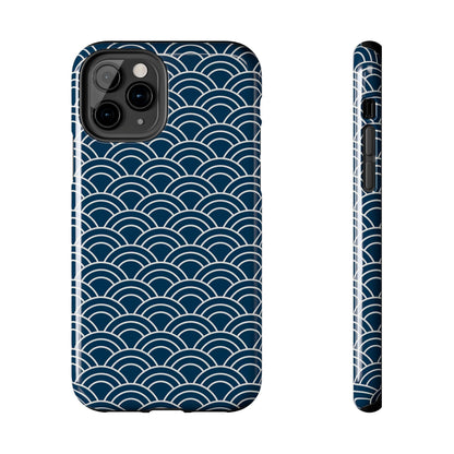 Jet Lagged Navy and White Phone Case - Departures Print Shop