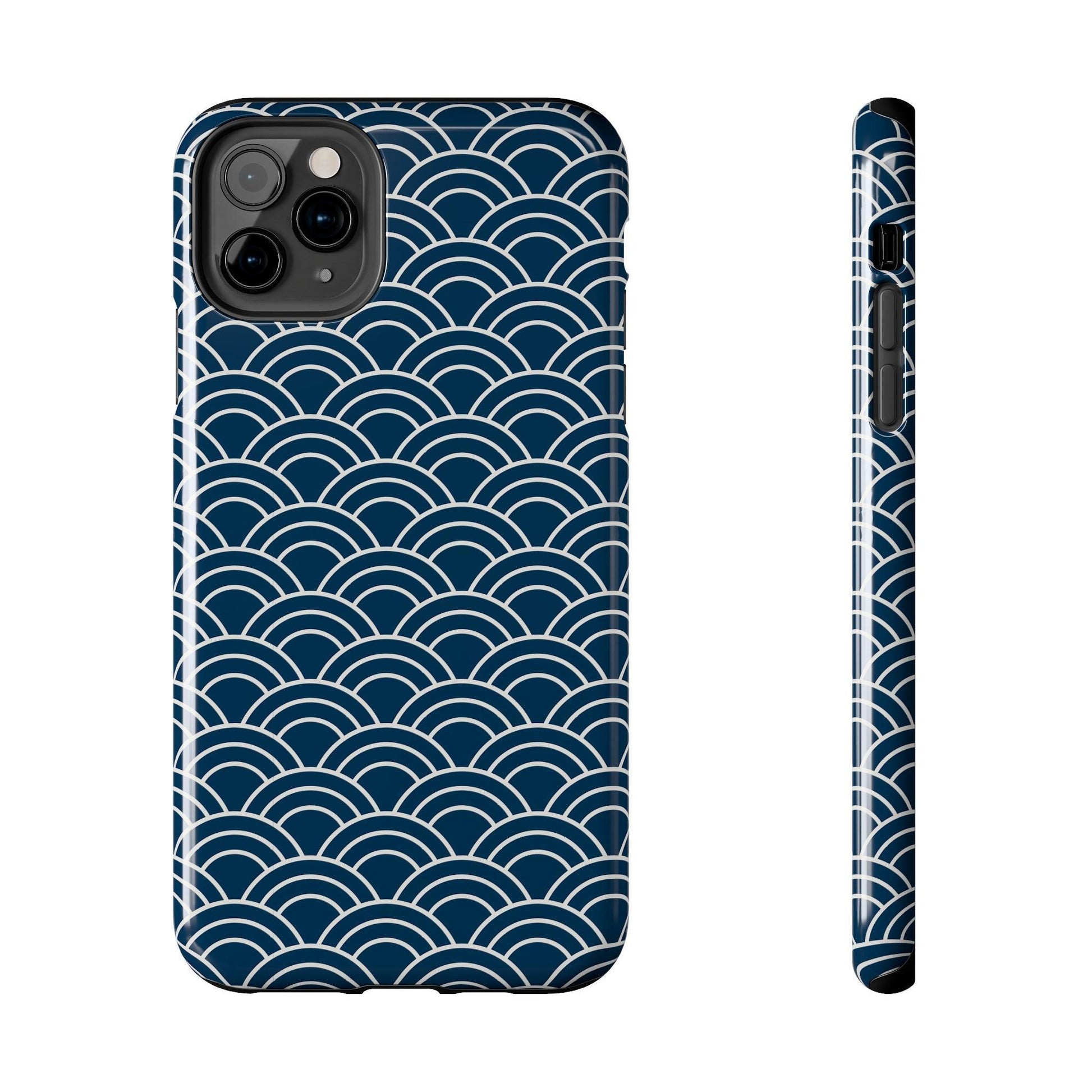 Jet Lagged Navy and White Phone Case - Departures Print Shop