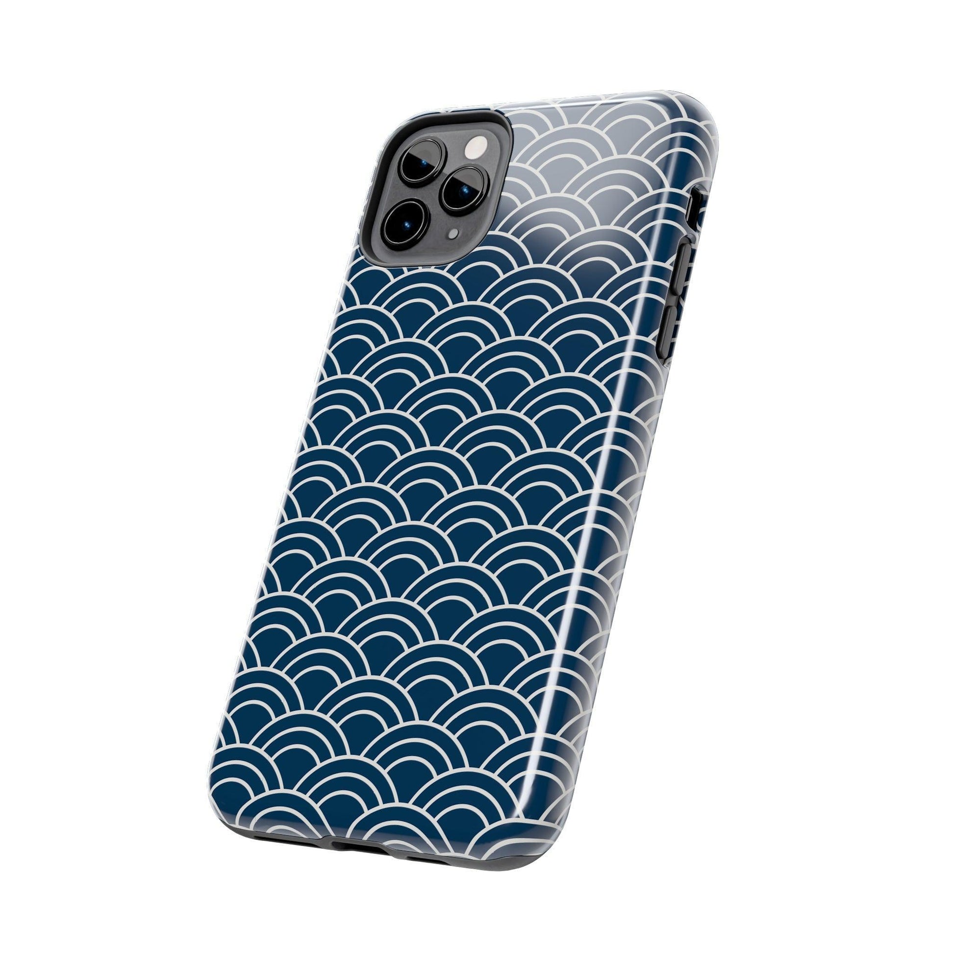 Jet Lagged Navy and White Phone Case - Departures Print Shop