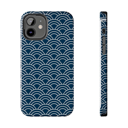 Jet Lagged Navy and White Phone Case - Departures Print Shop