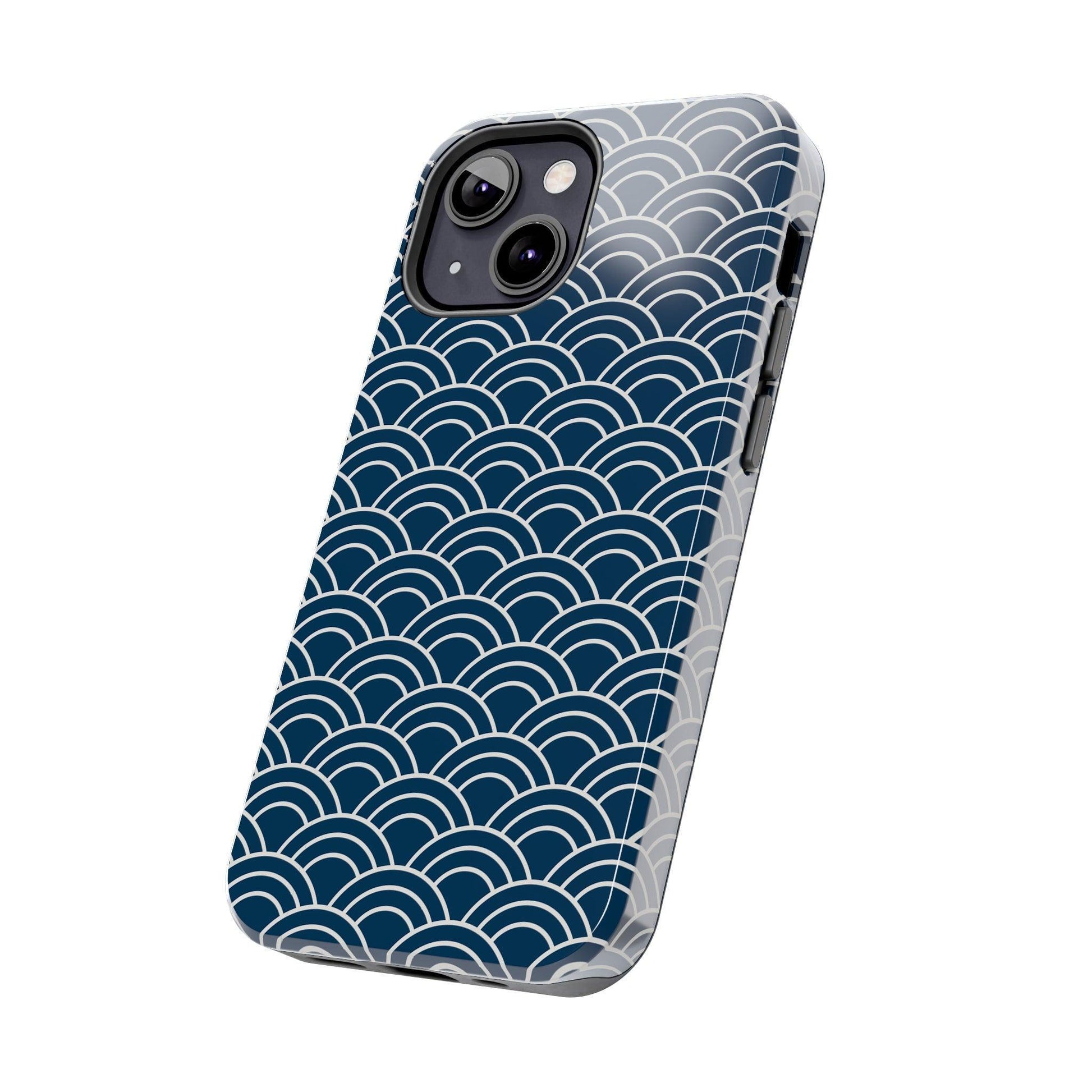 Jet Lagged Navy and White Phone Case - Departures Print Shop