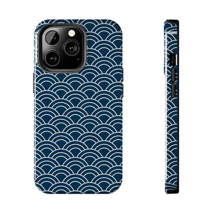 Jet Lagged Navy and White Phone Case - Departures Print Shop