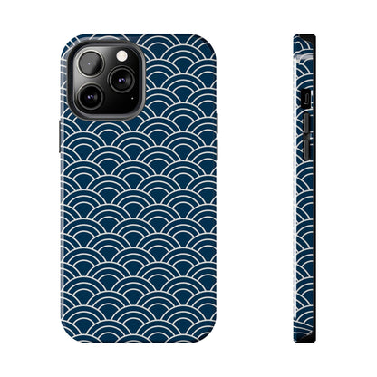 Jet Lagged Navy and White Phone Case - Departures Print Shop