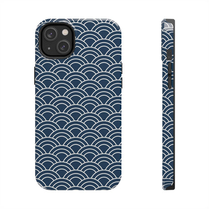 Jet Lagged Navy and White Phone Case - Departures Print Shop