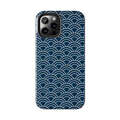 Jet Lagged Navy and White Phone Case - Departures Print Shop