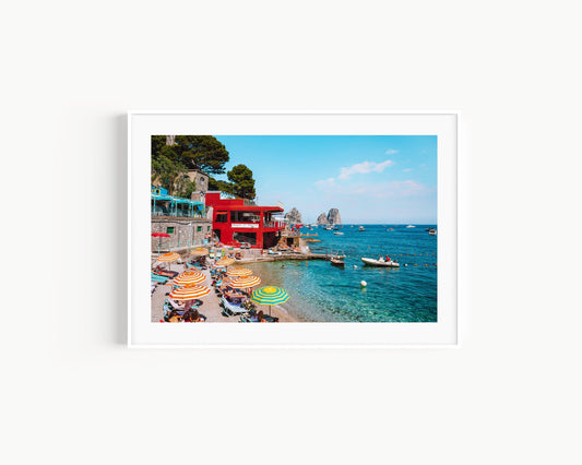 La Canzone del Mare Capri Beach Club II | Amalfi Coast Italy Photography - Departures Print Shop