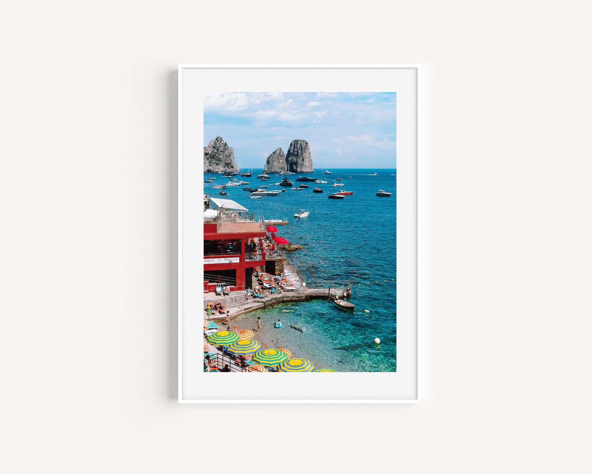 La Canzone del Mare Capri Beach Club III | Amalfi Coast Italy Photography - Departures Print Shop