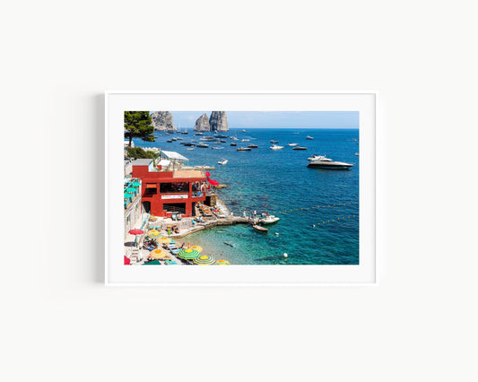 La Canzone del Mare Capri Beach Club | Amalfi Coast Italy Photography - Departures Print Shop