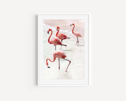 Let's Flamingle Flamingo Print - Departures Print Shop