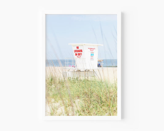 Lifeguard Tower Beach Print