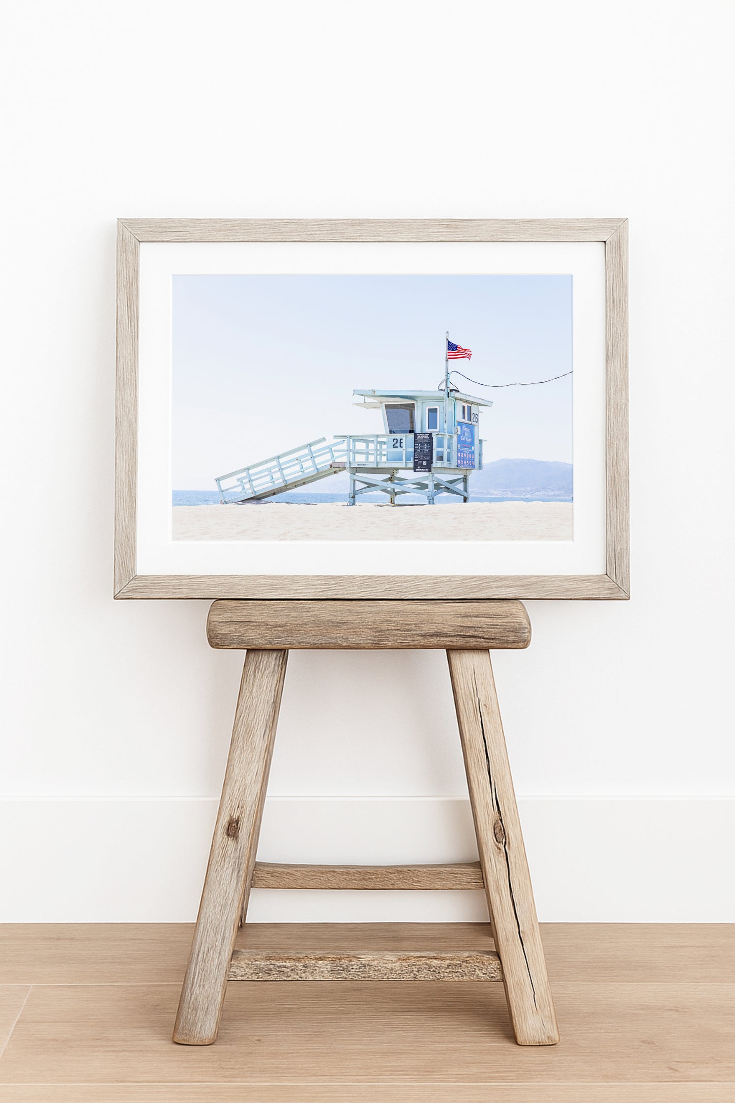 Lifeguard Station Beach Print - Departures Print Shop