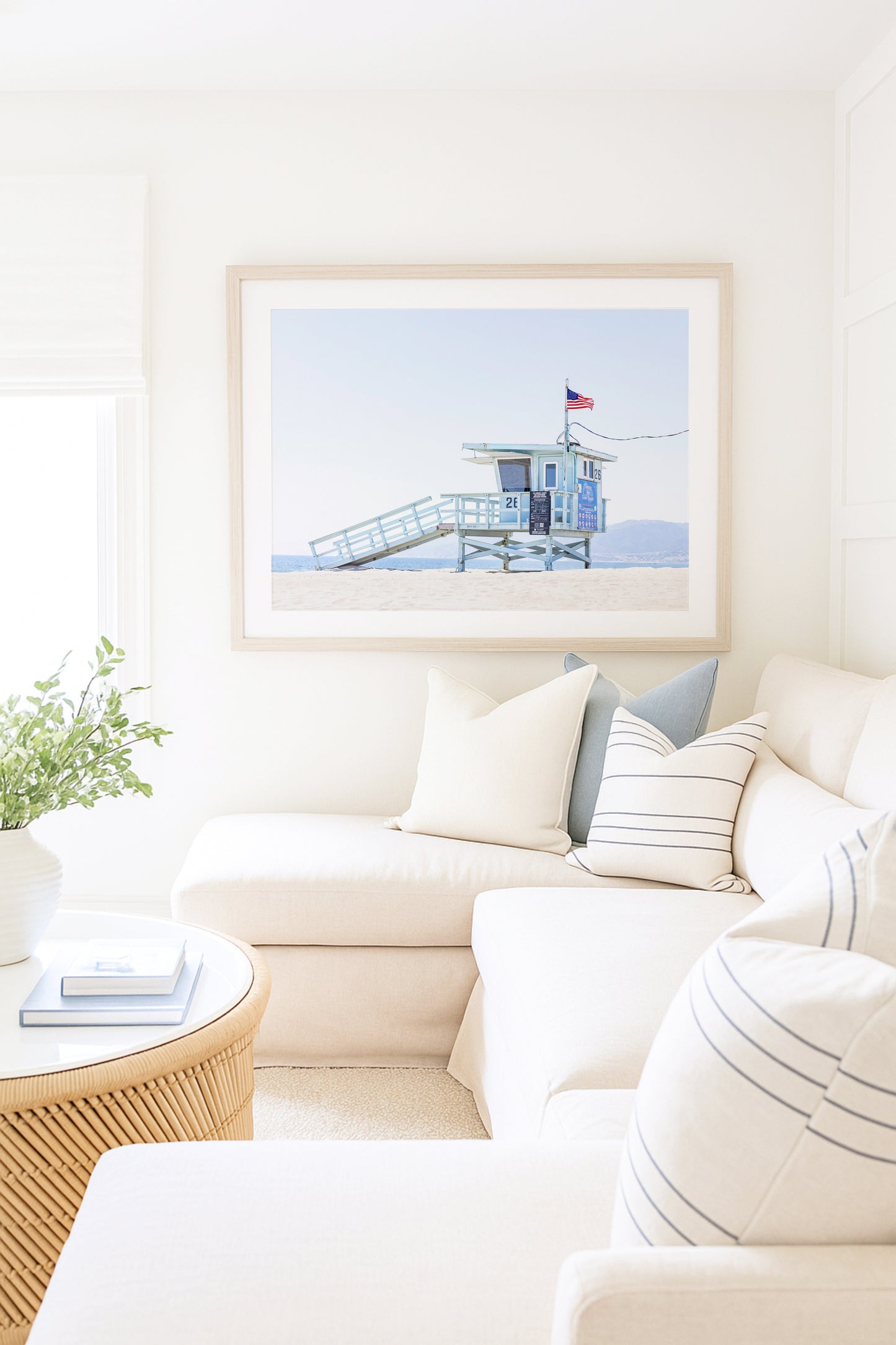 Lifeguard Station Beach Print - Departures Print Shop