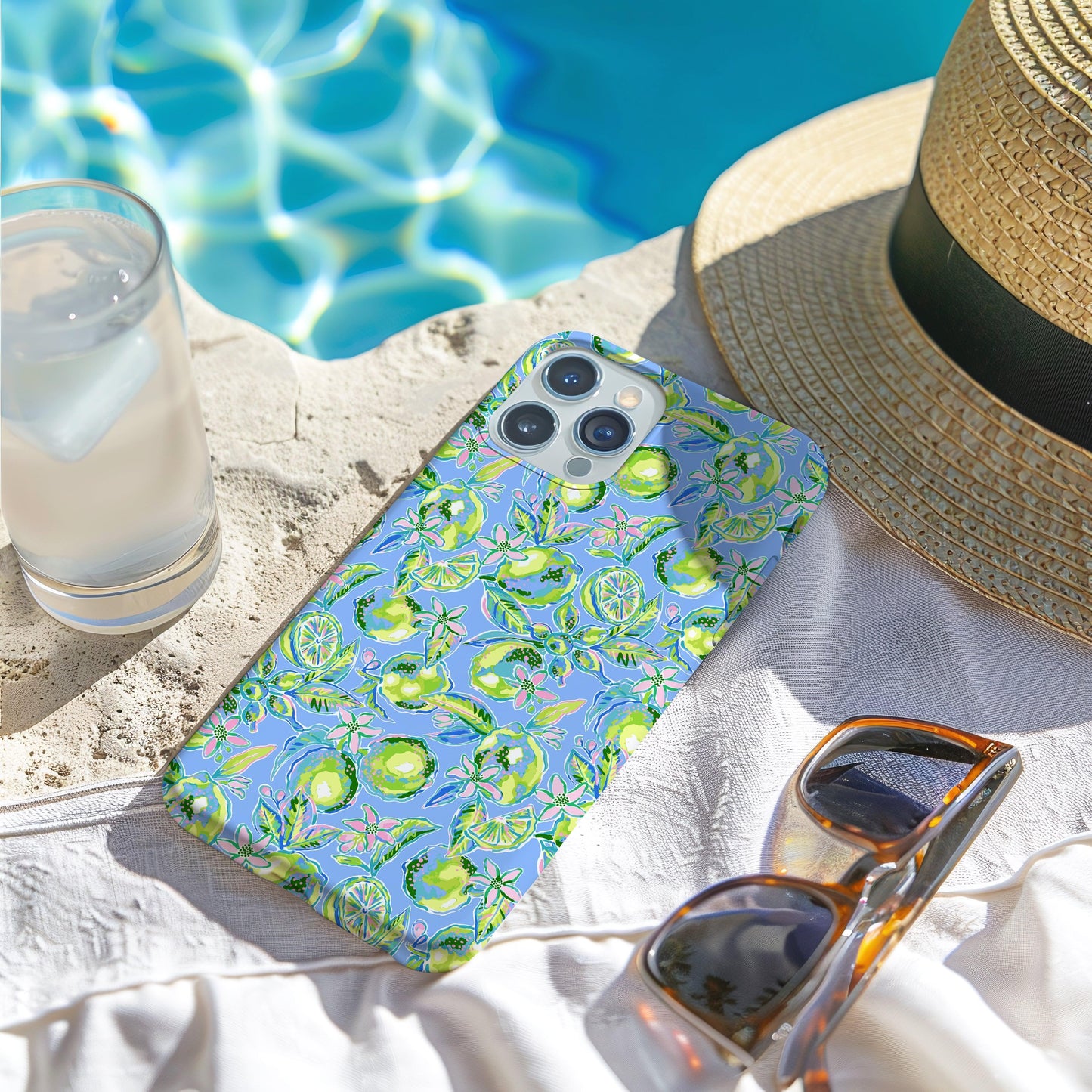 Lime Citrus Print Phone Case