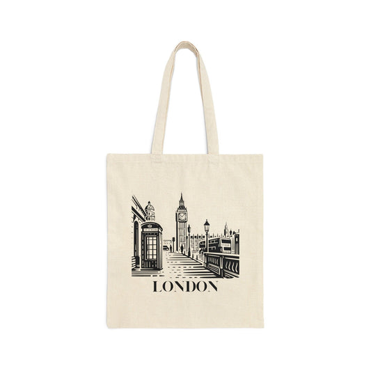 London Canvas Tote Bag - Departures Print Shop