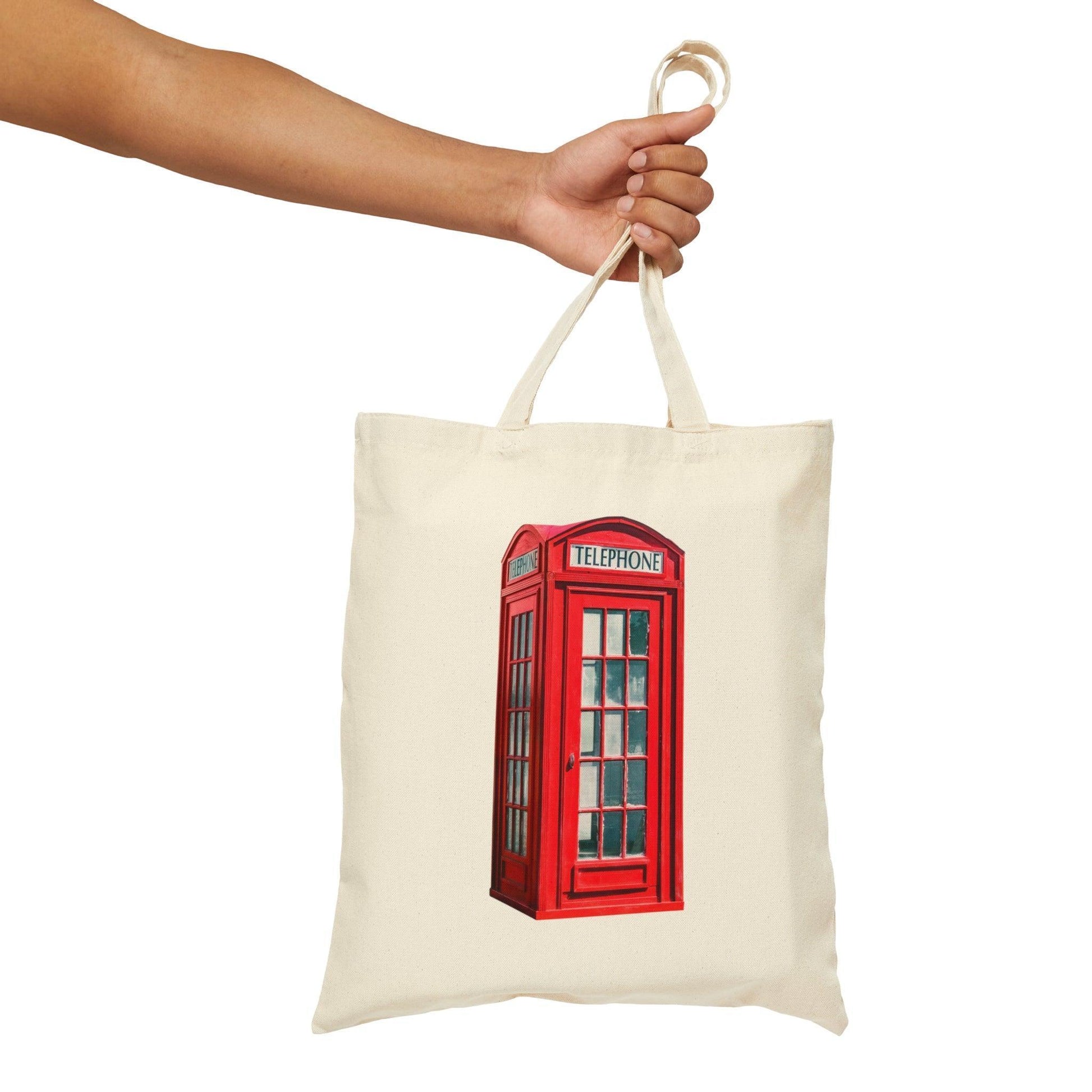 London Phone Booth Canvas Tote Bag - Departures Print Shop