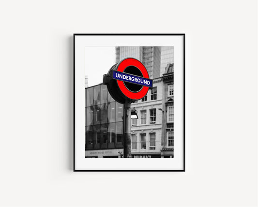 London Underground Photography Print - Departures Print Shop