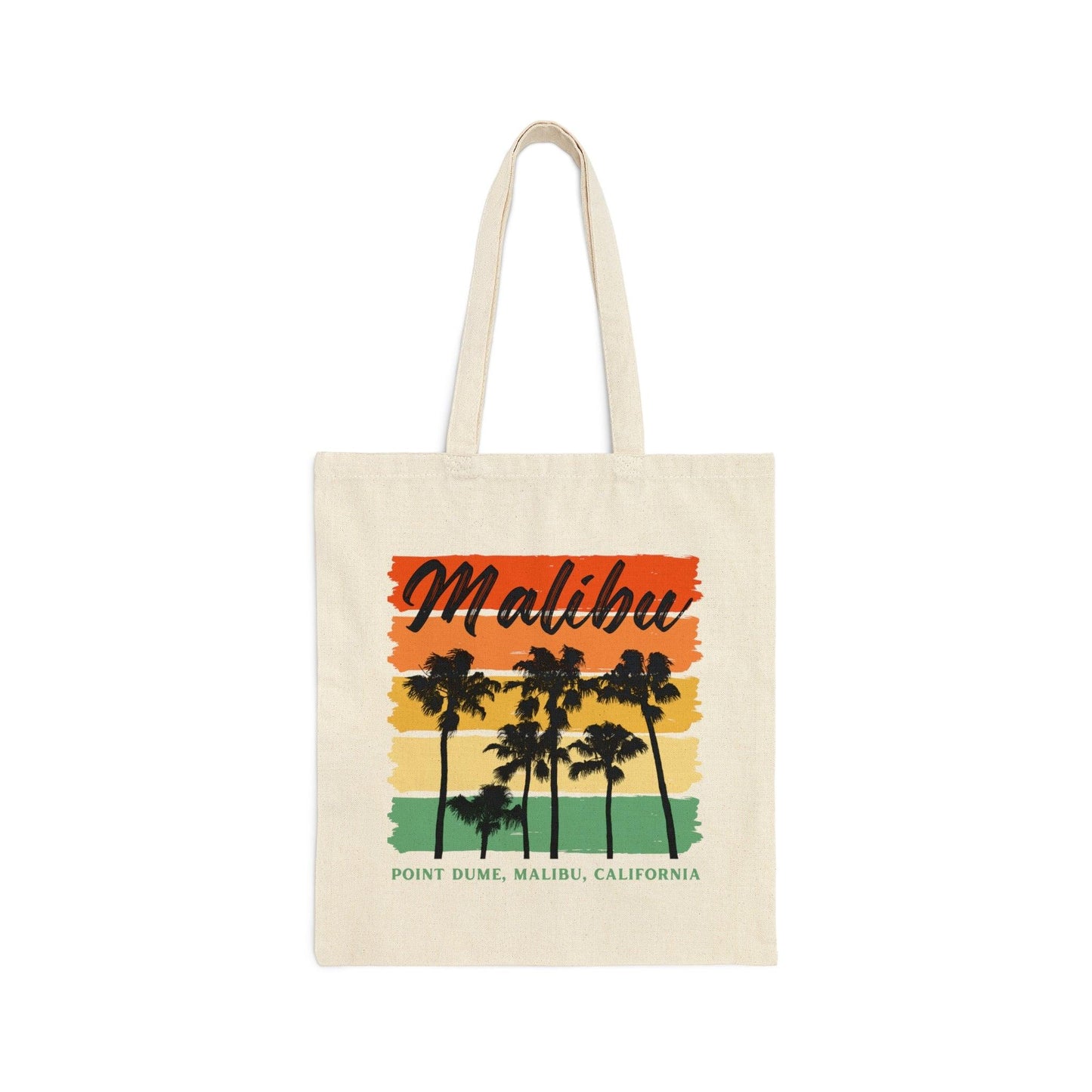 Malibu California Canvas Tote Bag - Departures Print Shop
