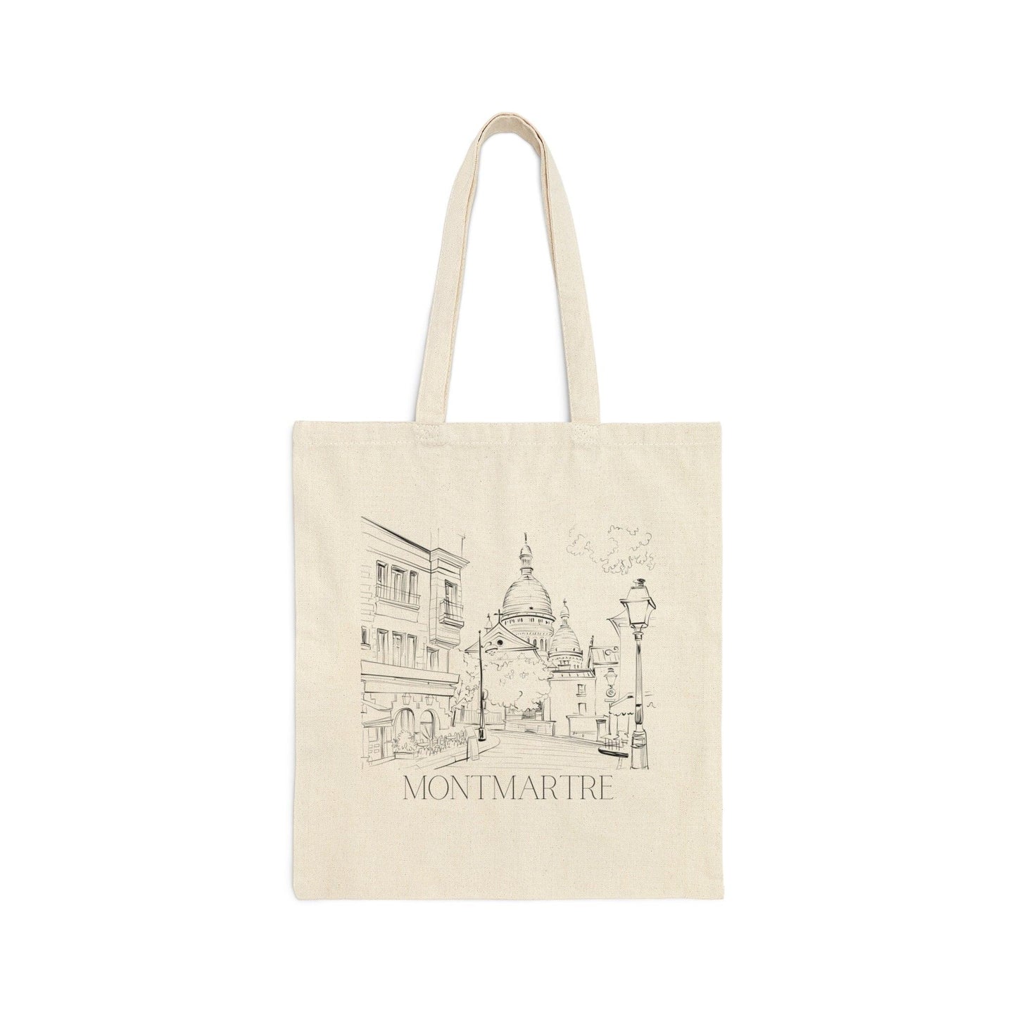 Montmartre Paris Canvas Tote Bag - Departures Print Shop