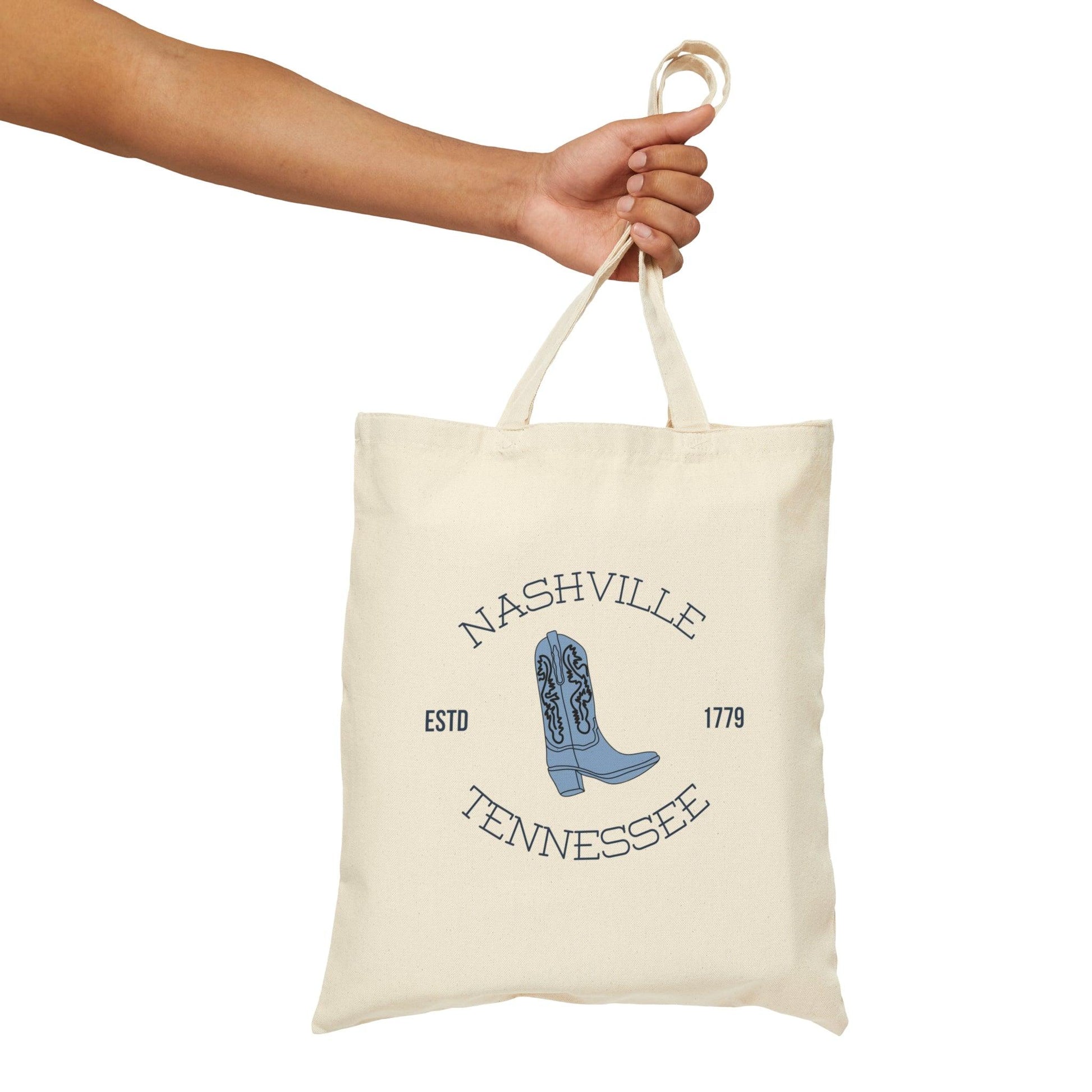 Nashville Tennessee Canvas Tote Bag - Departures Print Shop