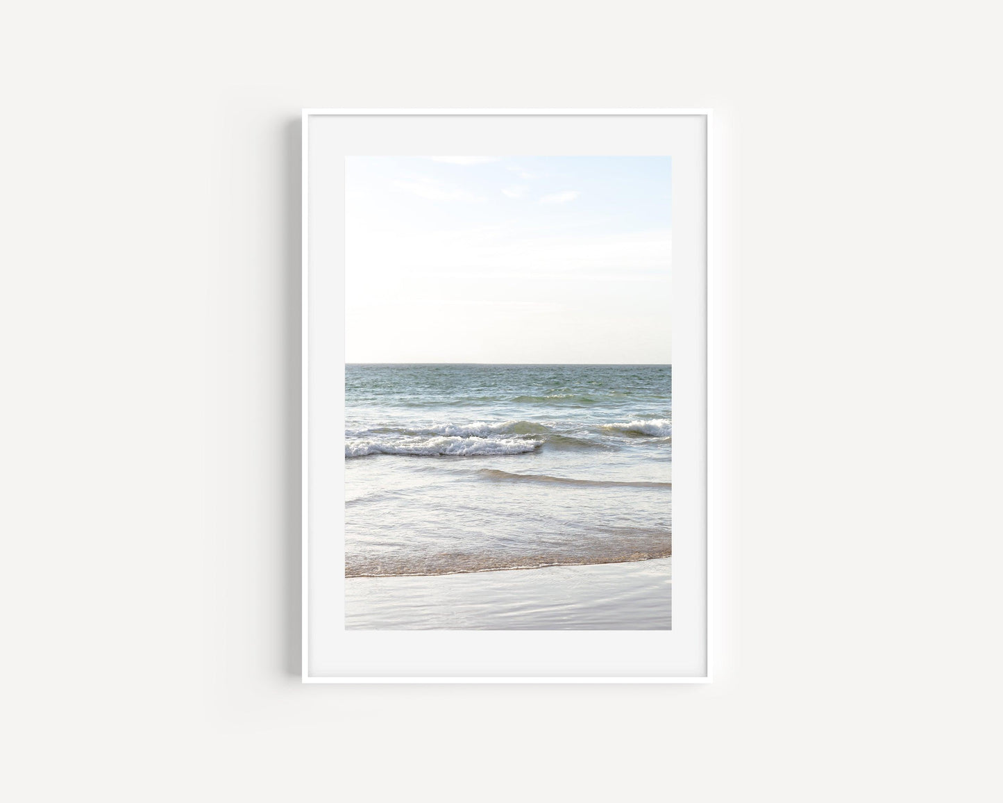 Neutral Ocean Waves | Beach Photography Print - Departures Print Shop