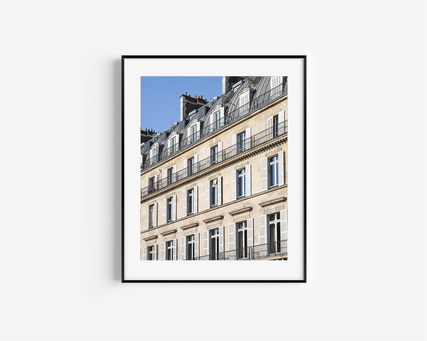 Neutral Paris Architecture Print - Departures Print Shop