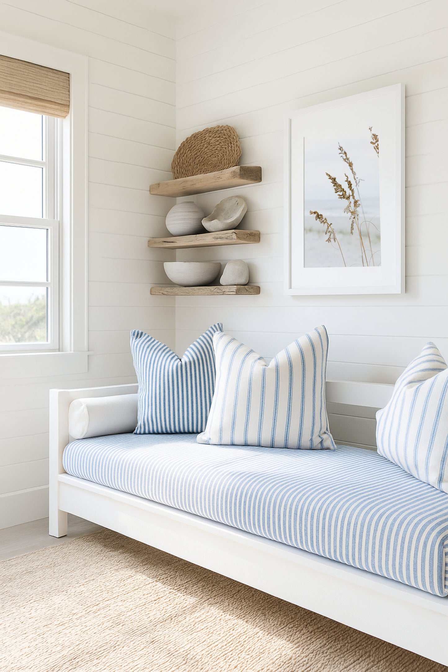 Sea Oats Neutral Beach Print II