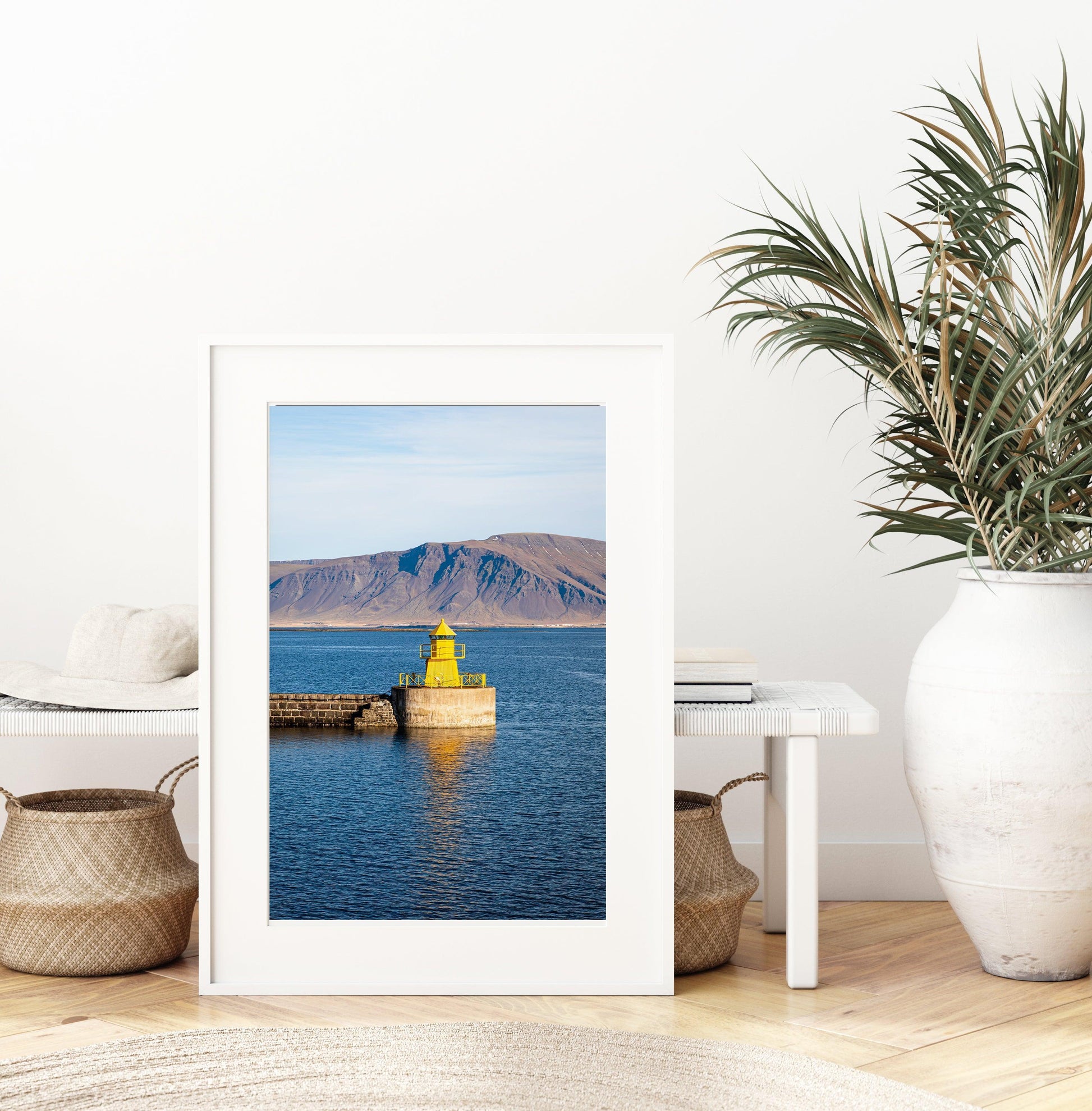 Nordurgardi Lighthouse Old Harbour Reykjavik II | Iceland Photography Print - Departures Print Shop